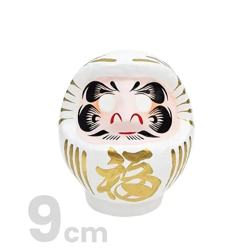 Daruma giapponese bianca - da 9 a 15 cm - 9 cm