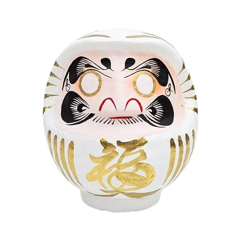 Daruma giapponese bianca - da 9 a 15 cm - 12 cm