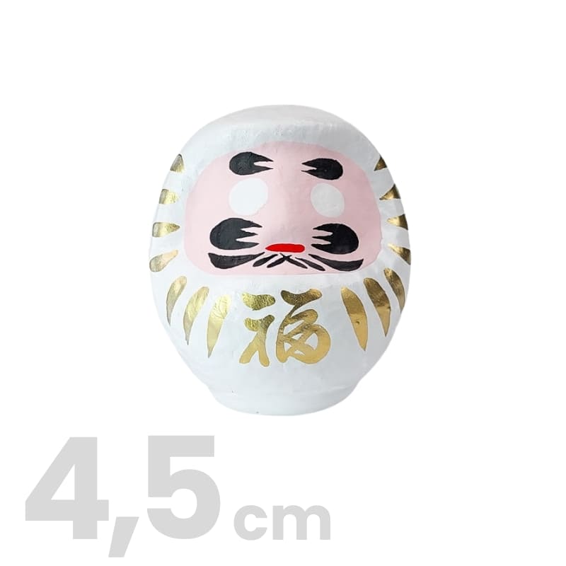Daruma Giapponese Bianco 4,5 cm