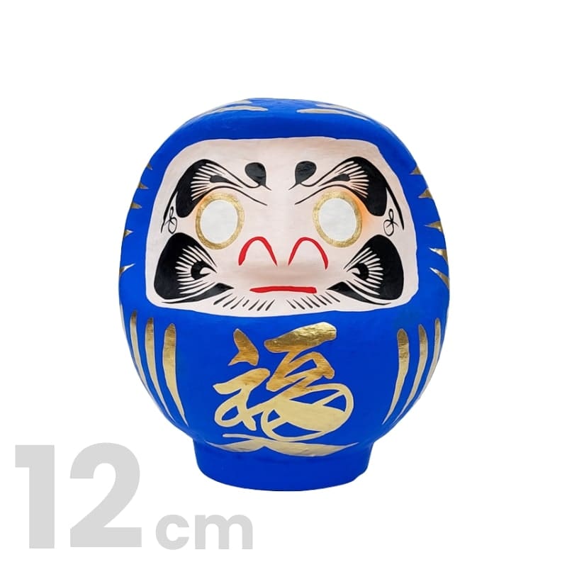 Daruma blu giapponese - da 9 a 15 cm