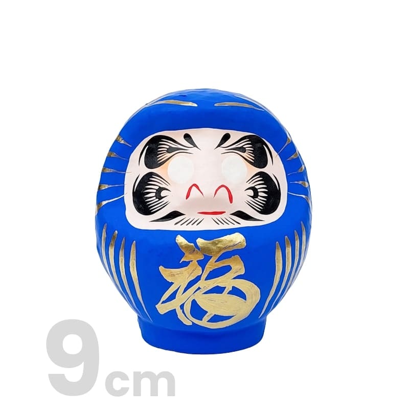 Daruma blu giapponese - da 9 a 15 cm
