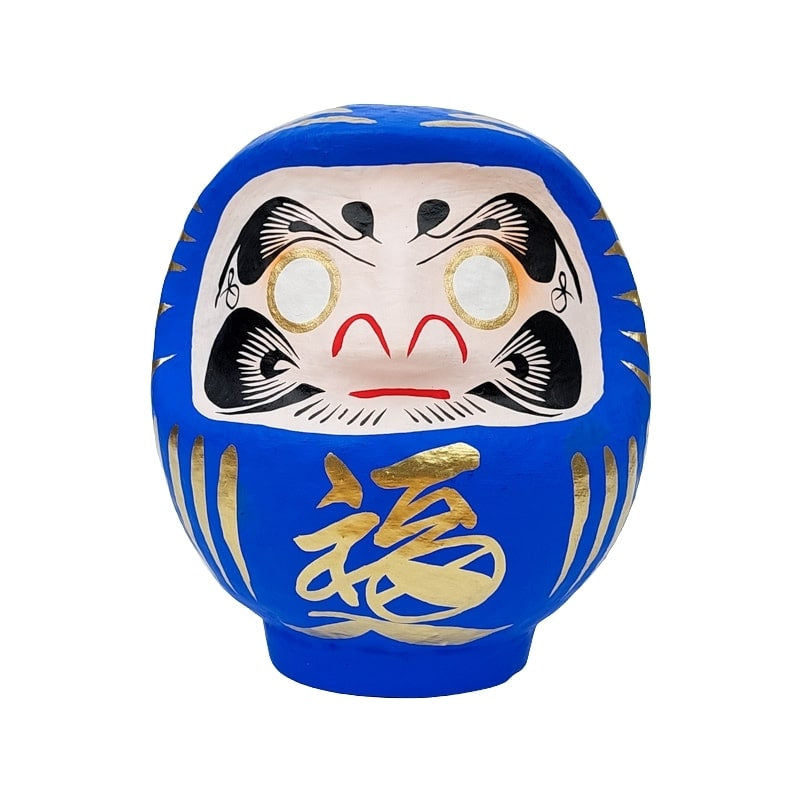 Daruma blu giapponese - 12 cm