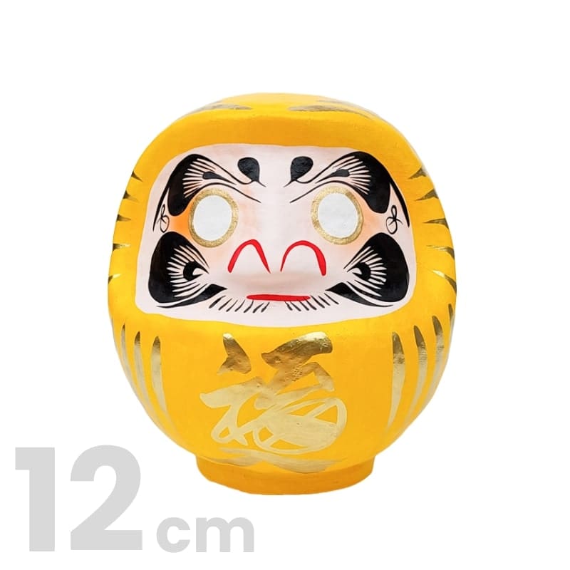 Daruma giapponese gialla - da 9 a 15 cm - 12 cm