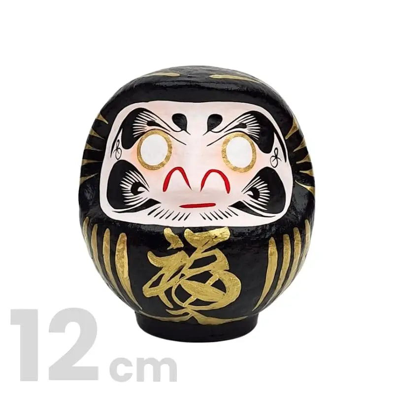 Daruma giapponese nera - da 9 a 15 cm - 12 cm