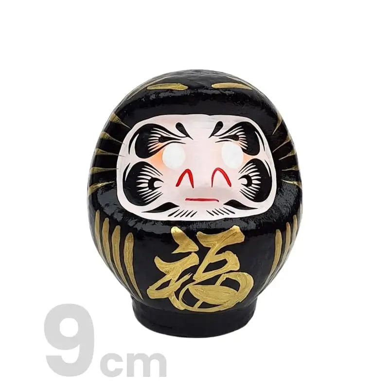 Daruma giapponese nero - da 9 a 15 cm - 9 cm