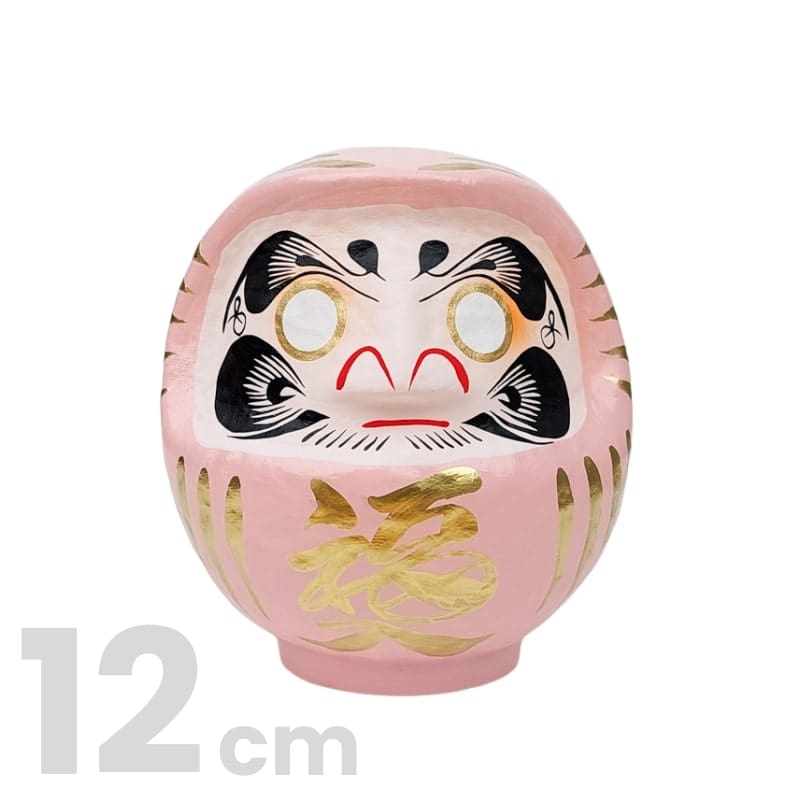 Daruma giapponese rosa - da 9 a 15 cm - 12 cm