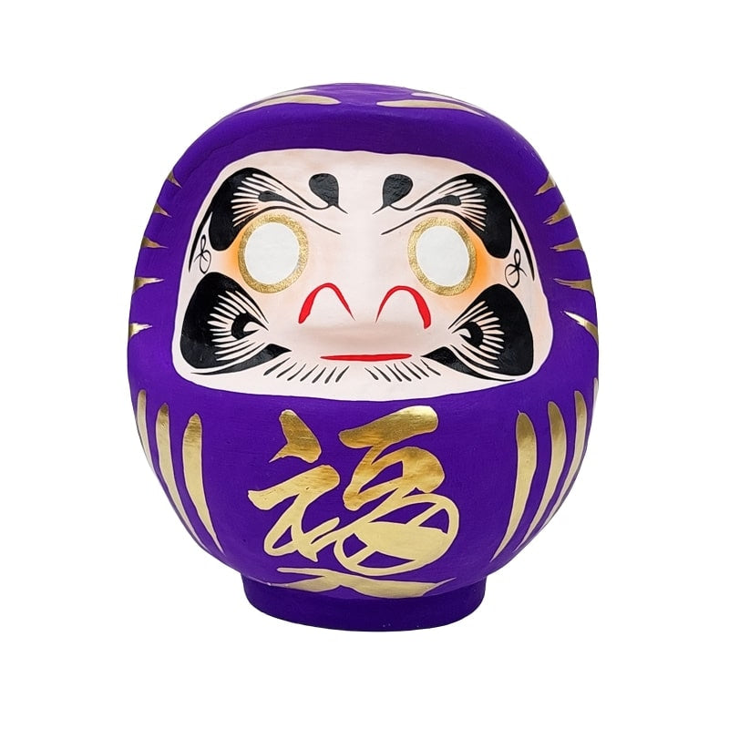 Daruma giapponese viola - 12 cm