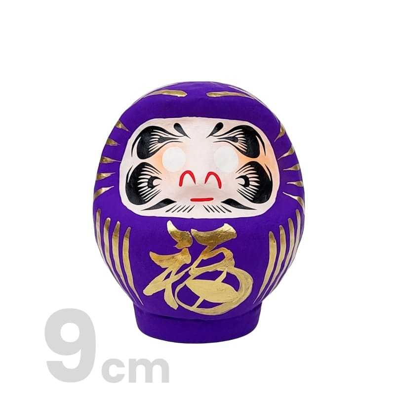 Daruma giapponese viola - da 9 a 15 cm - 9 cm