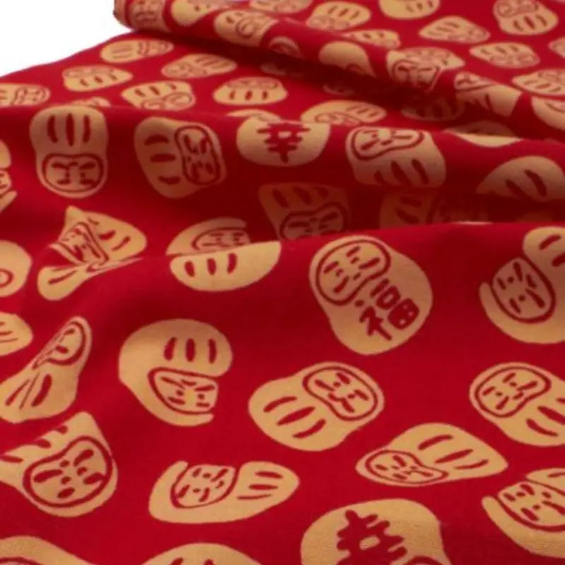 Daruma stampato Tenugui