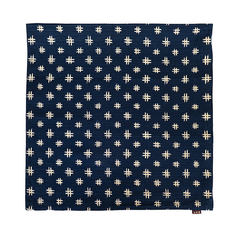 Federa Giapponese Blu Motivo Igeta - 50x50 cm