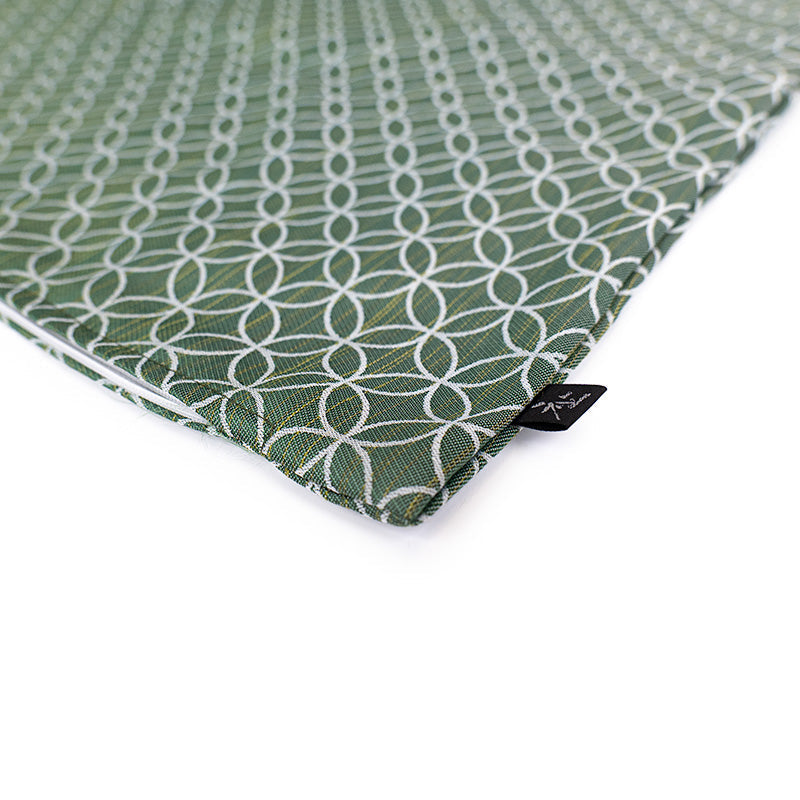 Federa Giapponese Motivo Shippo Verde - 50x50 cm