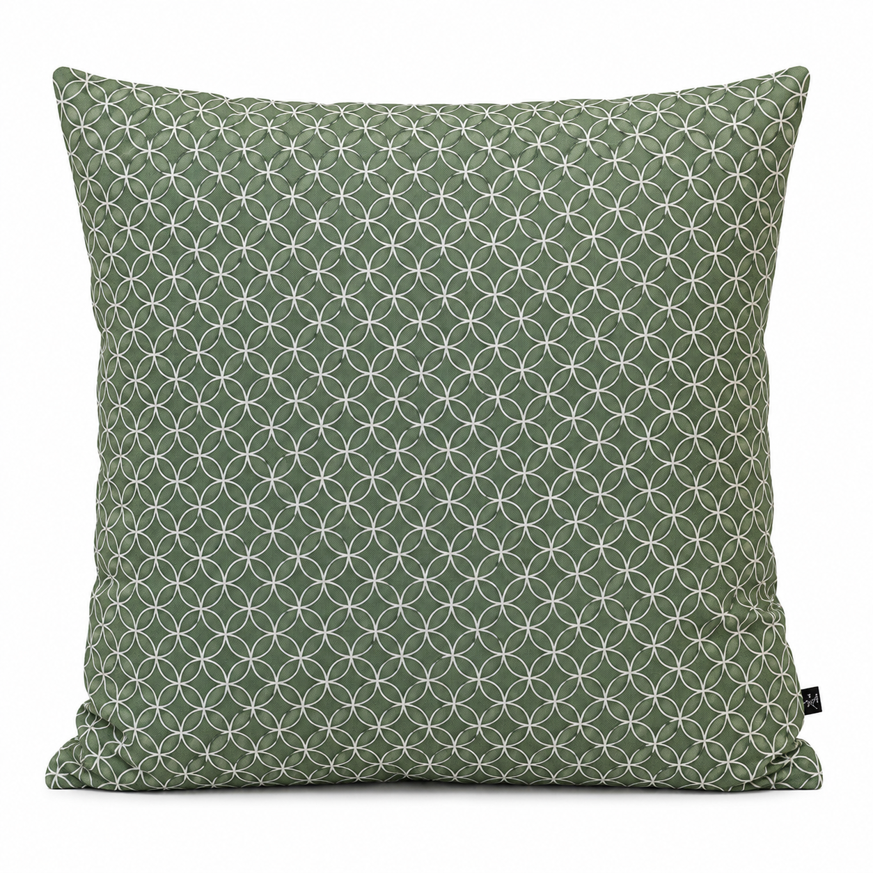Federa Giapponese Motivo Shippo Verde - 50x50 cm