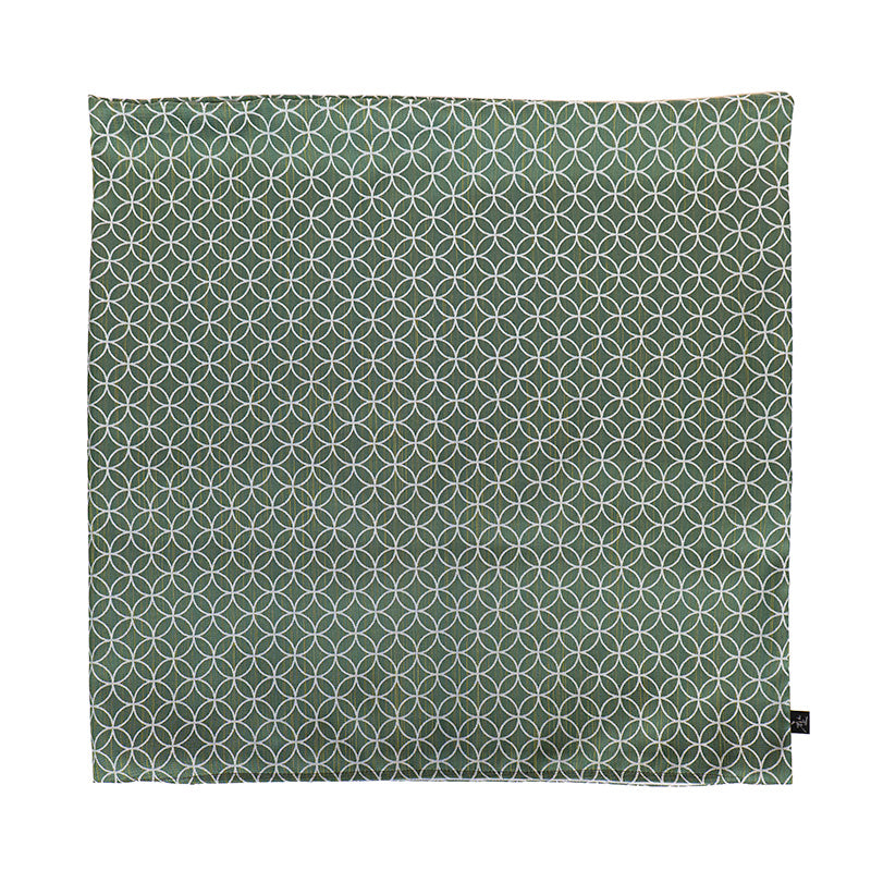Federa Giapponese Motivo Shippo Verde - 50x50 cm