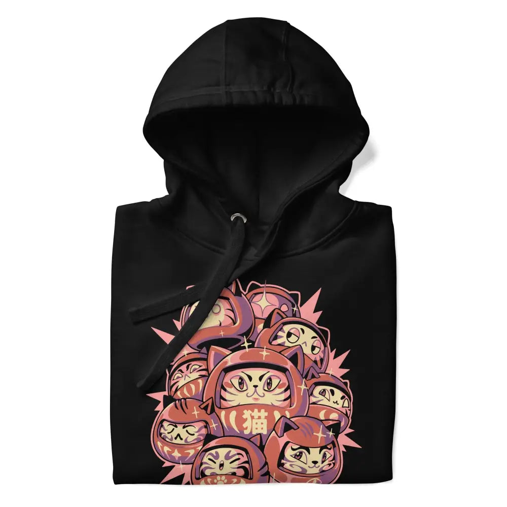 Felpa giapponese Daruma Cat