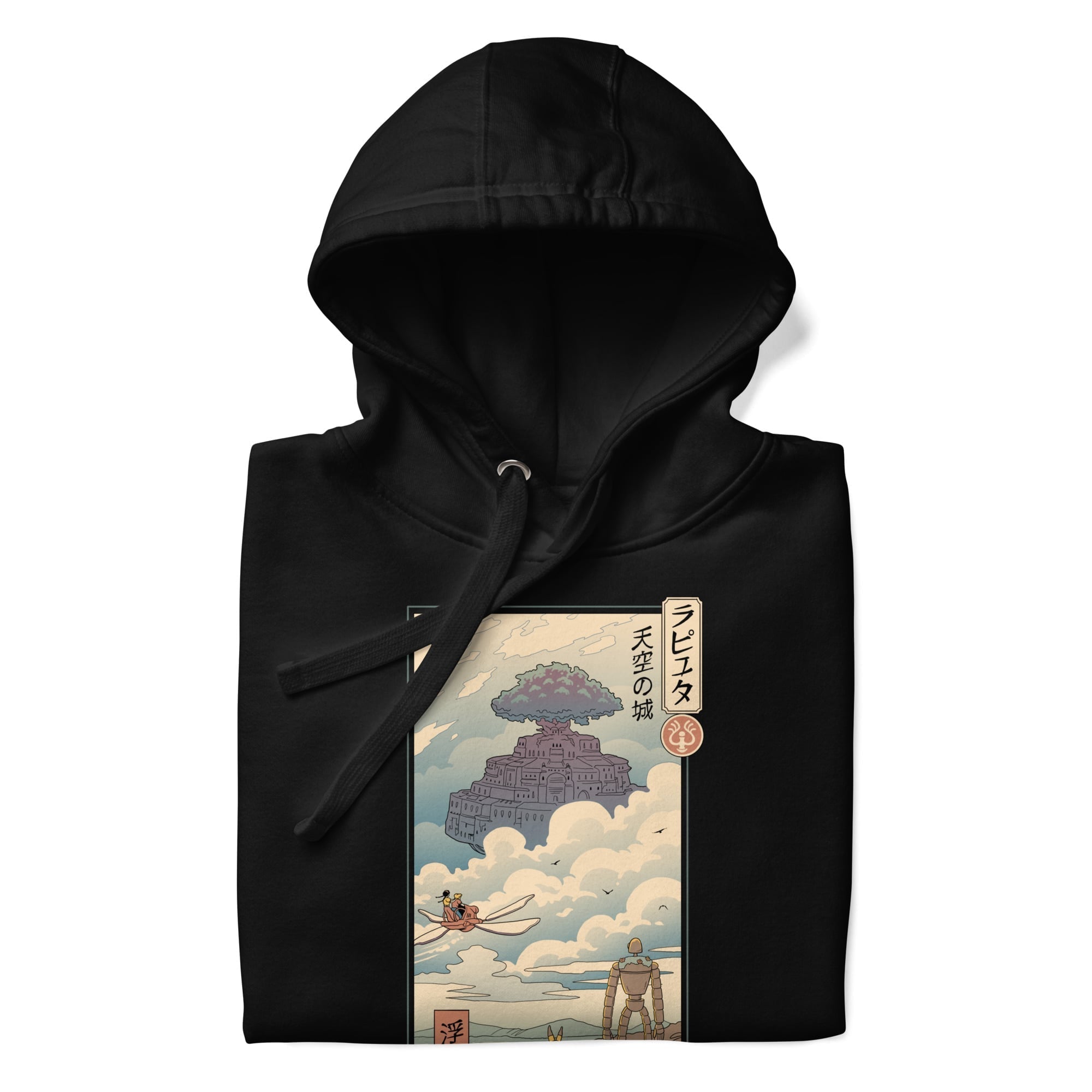 Felpa giapponese Ukiyo-e Laputa