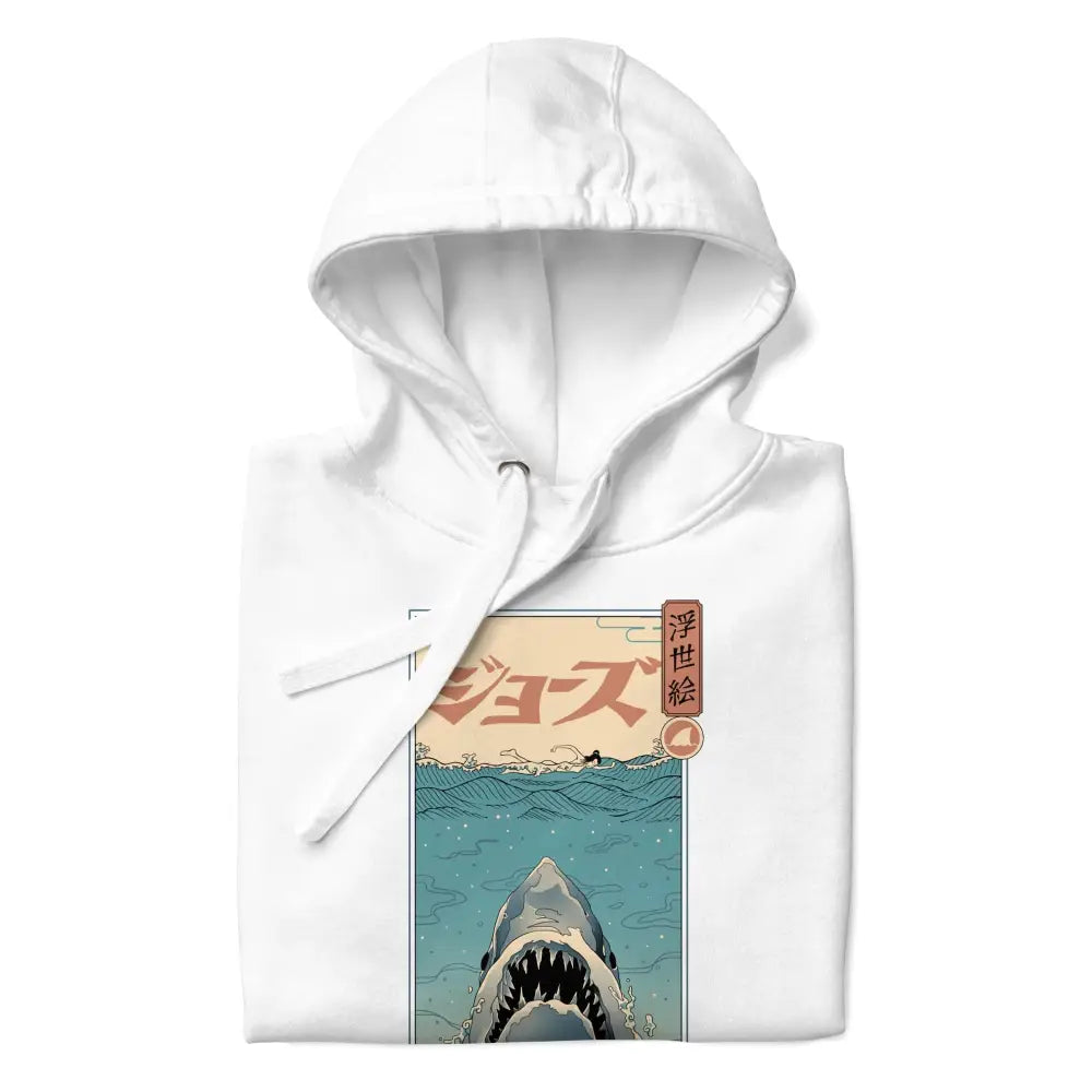 Felpa giapponese Ukiyo-e Shark Attack