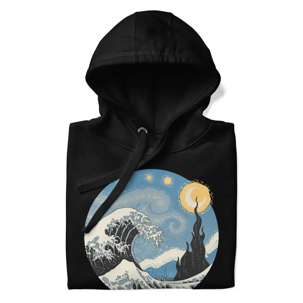 Felpa Japanese Wave & Starry Night