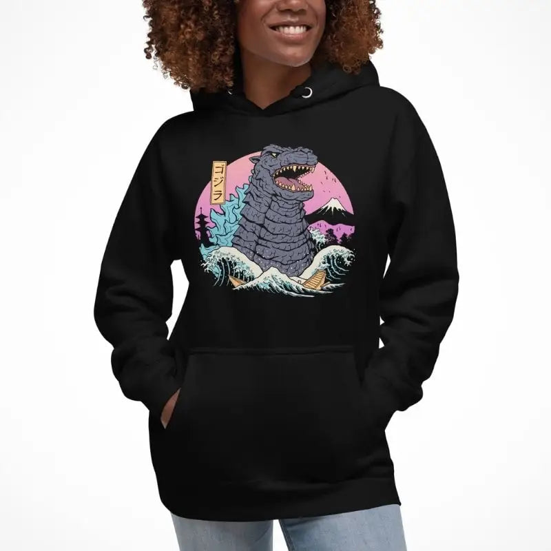 Felpa retrò giapponese Kaiju