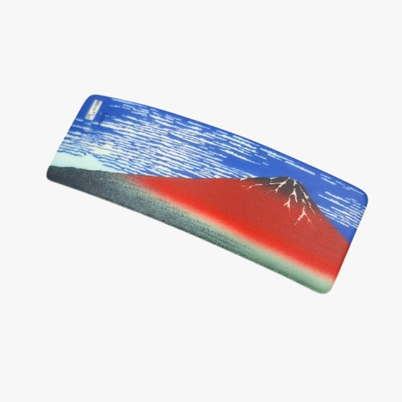 Fermacapelli giapponese Mount Fuji rosso