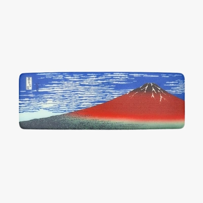 Fermacapelli giapponese Mount Fuji rosso