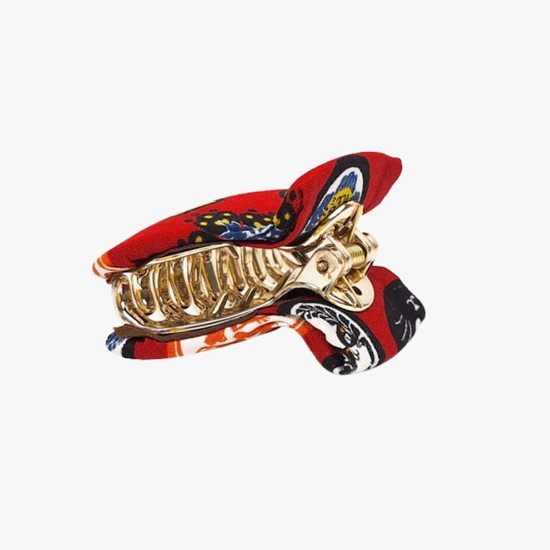 Fermaglio per capelli in stoffa di gatto giapponese