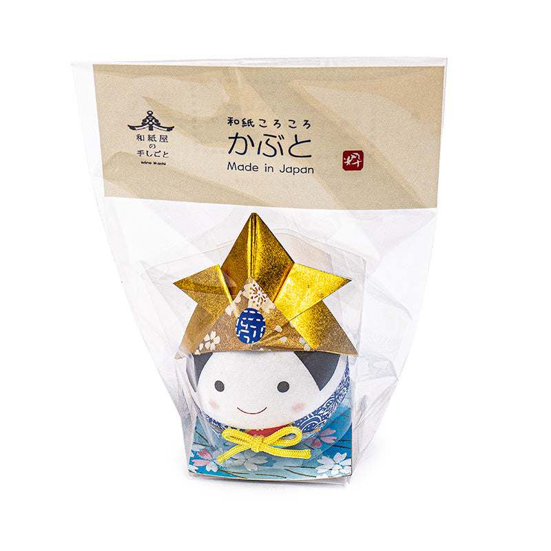 Figura Okiagari in Carta Washi - Kabuto