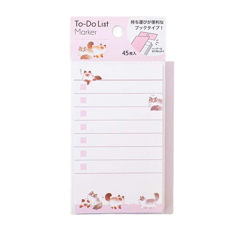 Foglietti Adesivi To-Do - Gatto Kawaii