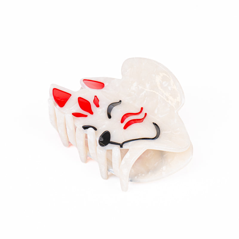 Forbicina per capelli giapponese con maschera da kitsune