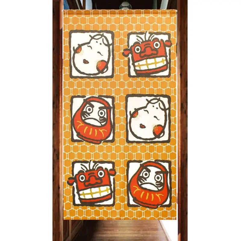 Noren giapponese Lucky Charms - 85 x 150 cm