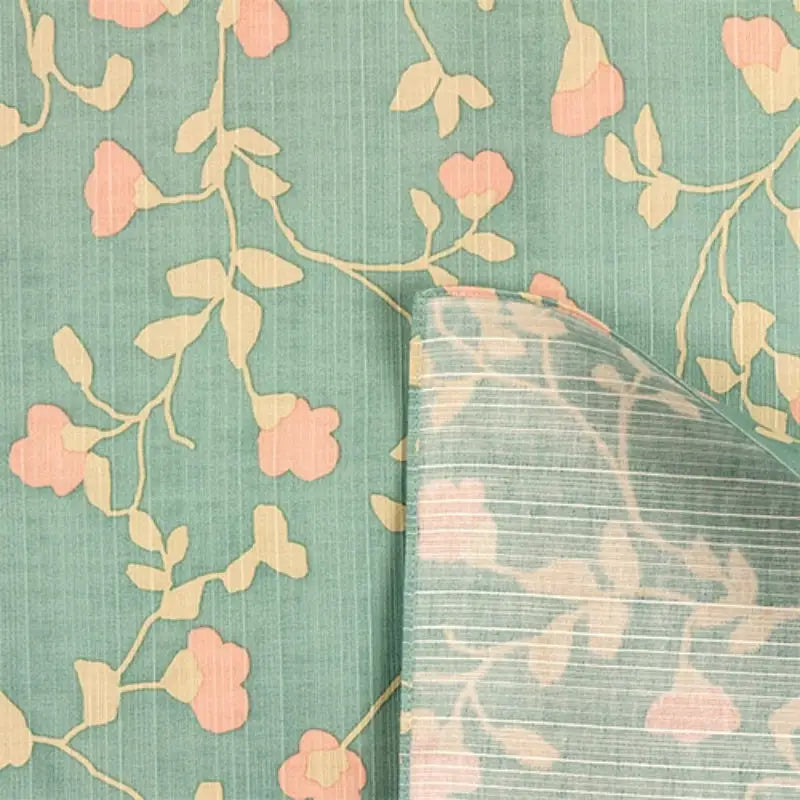 Furoshiki giapponese fiorito - 90cm x 90cm