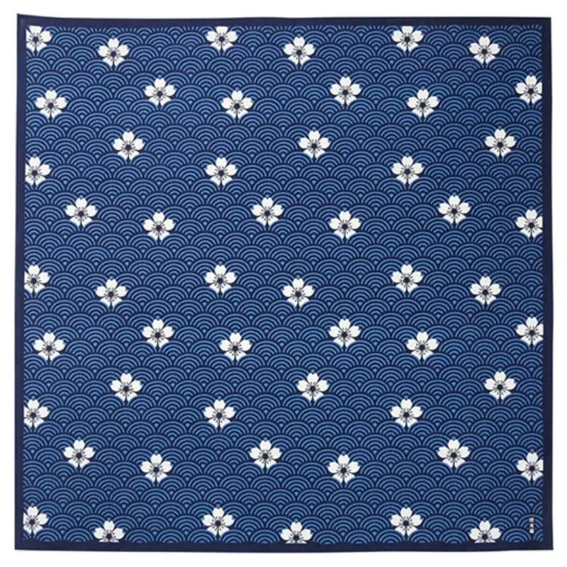 Furoshiki giapponese motivo Seigaiha - 70x70 cm - 70cm x 70cm