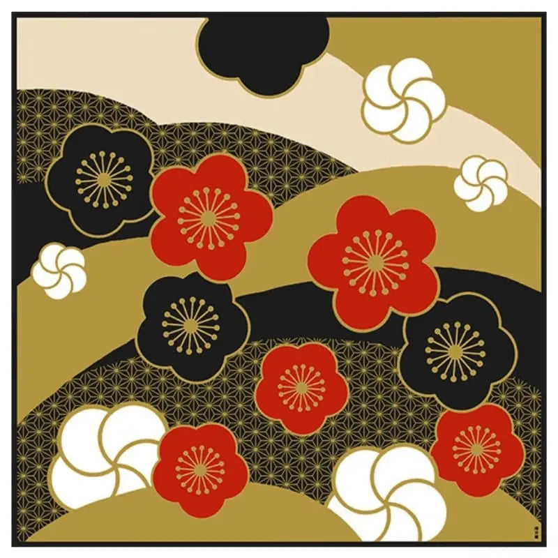 Furoshiki Ume Nishiki giapponese - 90x90 cm - 90cm x 90cm