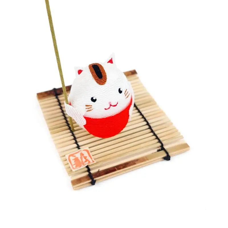 Gatto Chirimen Statuetta giapponese