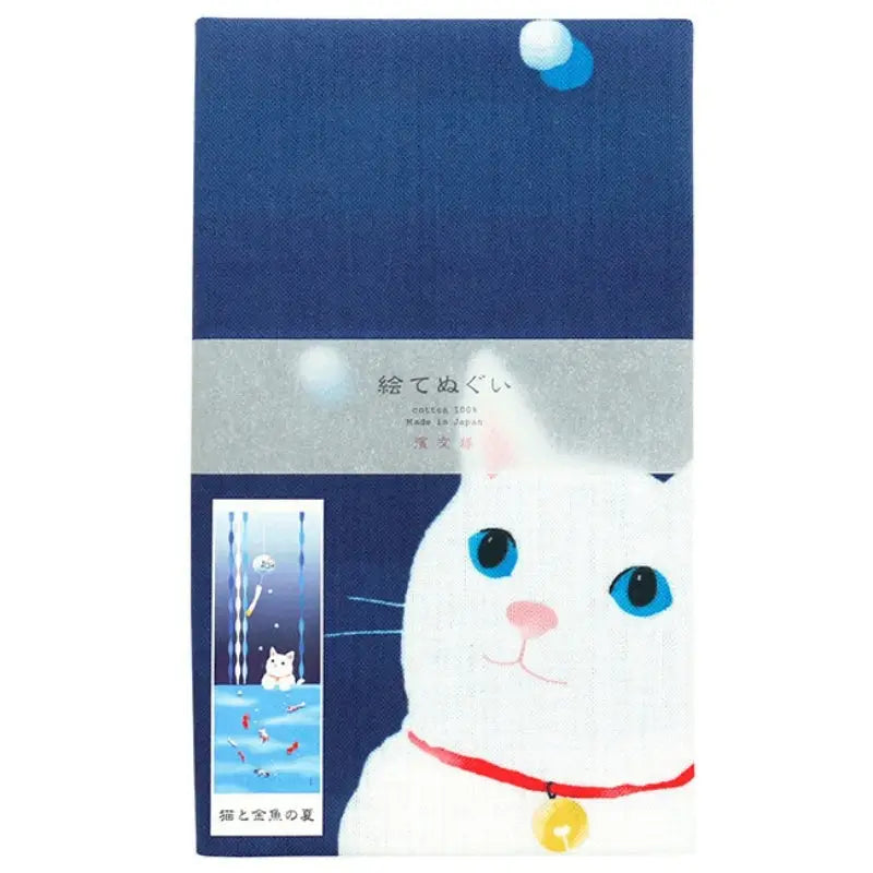 Gatto estivo giapponese Tenugui