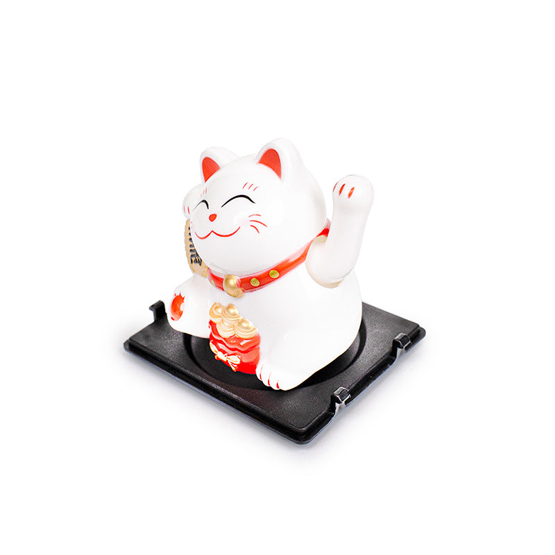 Gatto Maneki Neko Solare Articolato - Fortuna