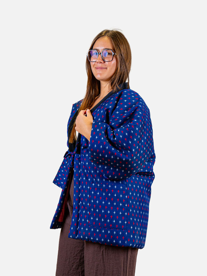 Giacca Hanten da Donna – Kasuri Blu