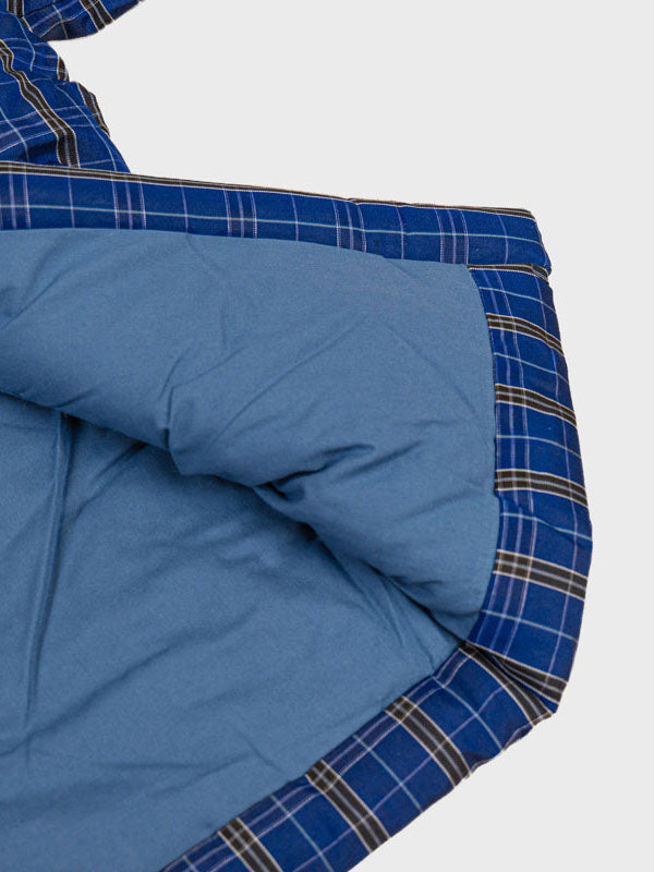 Giacca Hanten da Uomo – Quadri Kōshi Blu
