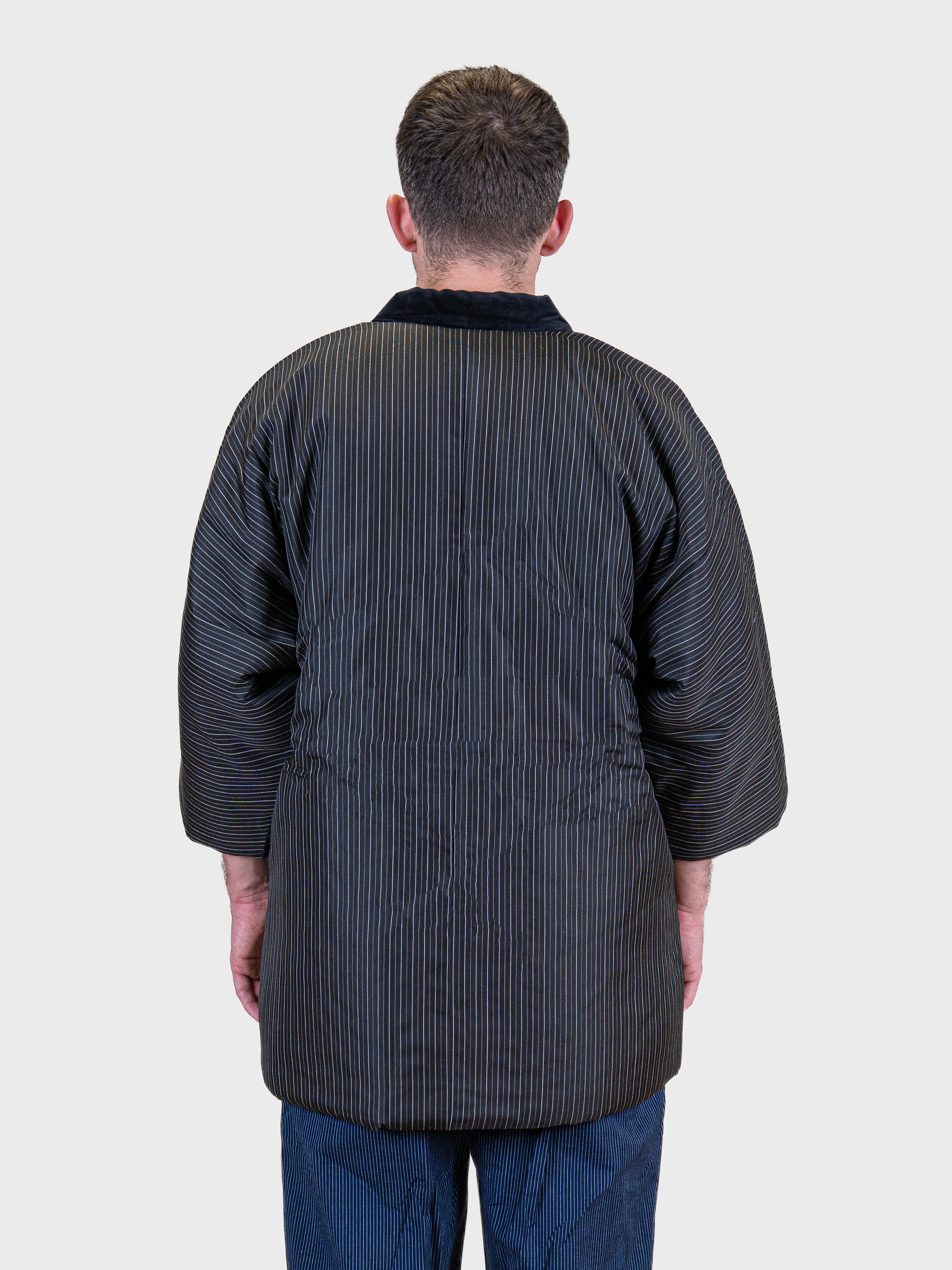 Giacca Hanten da Uomo – Righe Tatejima Nera