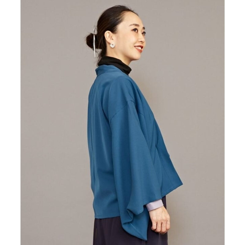 Giacca kimono blu da donna