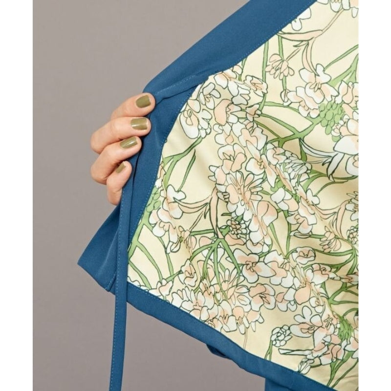 Giacca kimono blu da donna