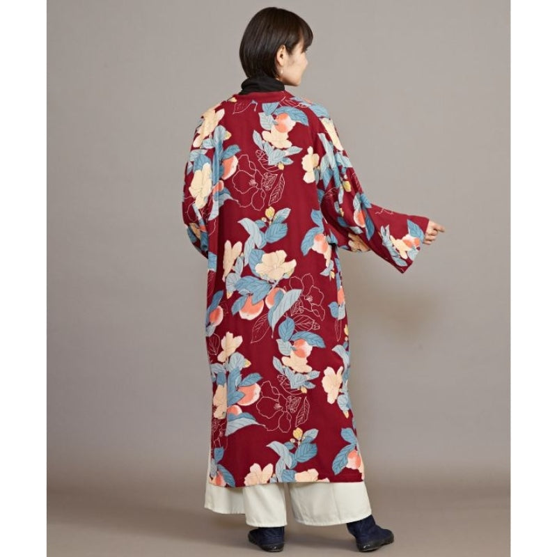 Giacca kimono floreale da donna