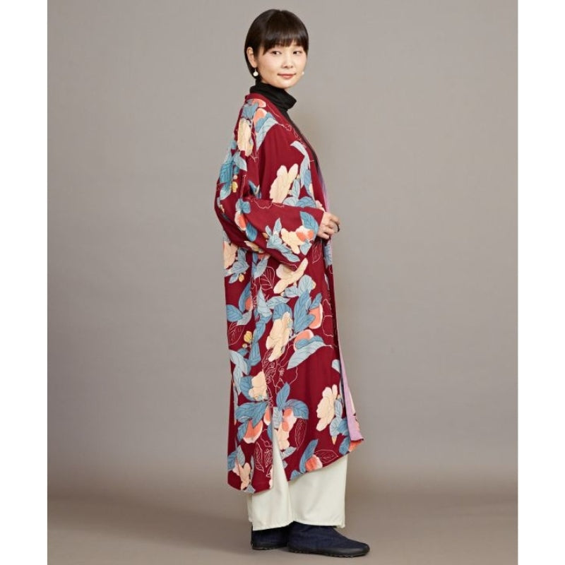 Giacca kimono floreale da donna