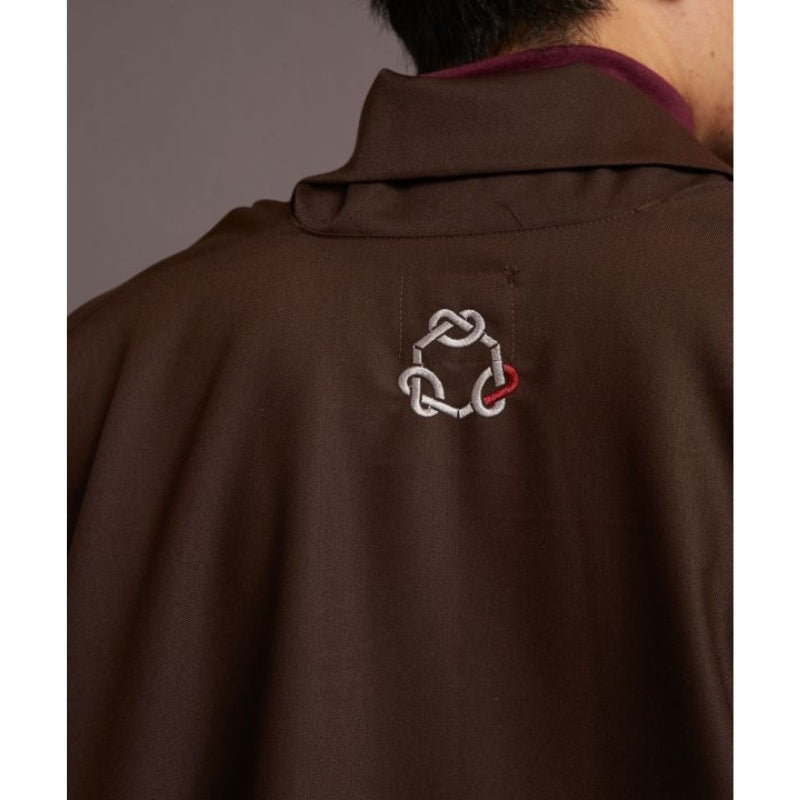 Giacca Kimono marrone da uomo