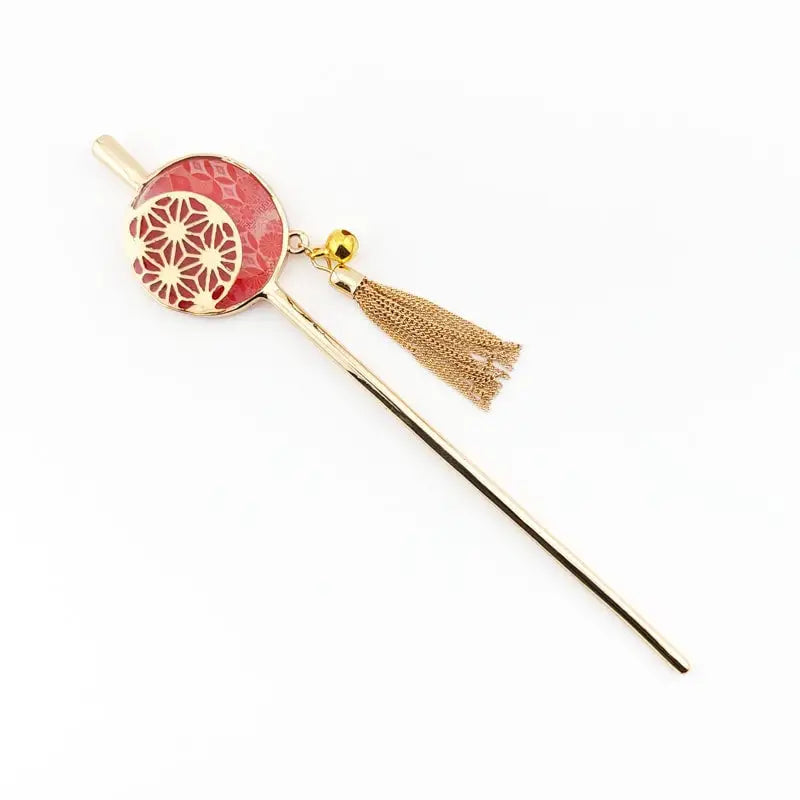 Giapponese Kanzashi Asanoha Rosso