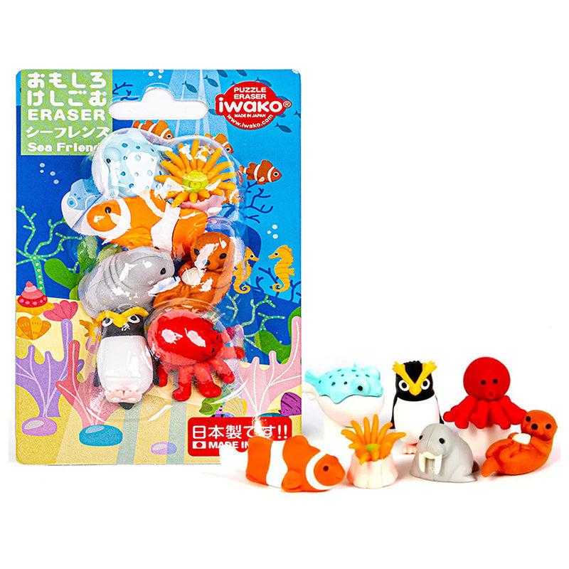 Gomme giapponesi con animali marini Iwako