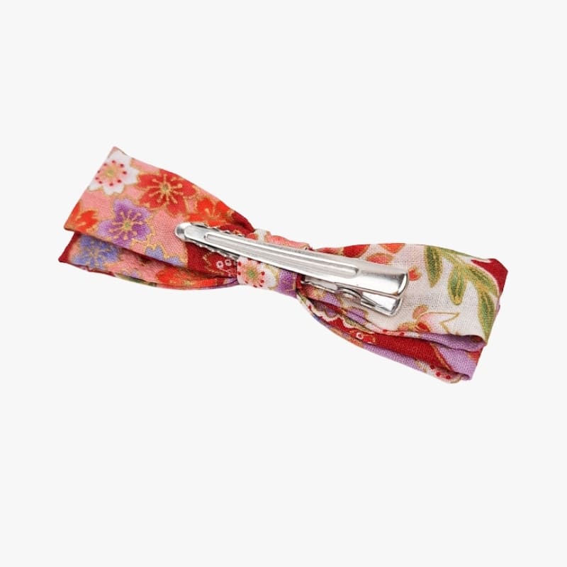 Grande fermaglio giapponese rosso per capelli