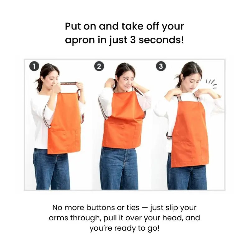 Grembiule giapponese corto Khaki