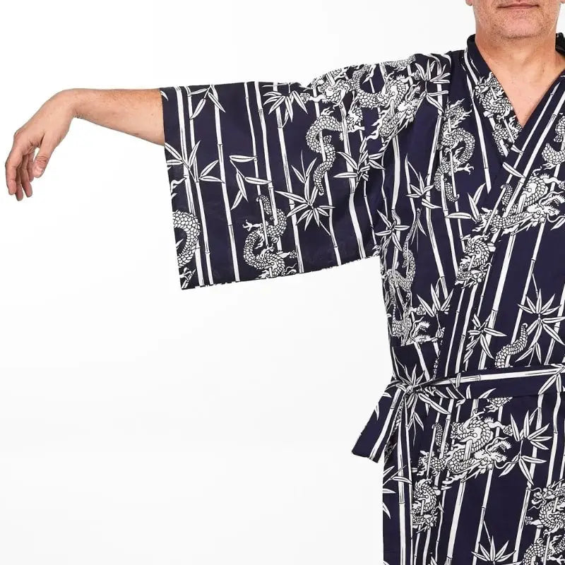 Kimono Happi da uomo in bambù e drago - Taglia unica