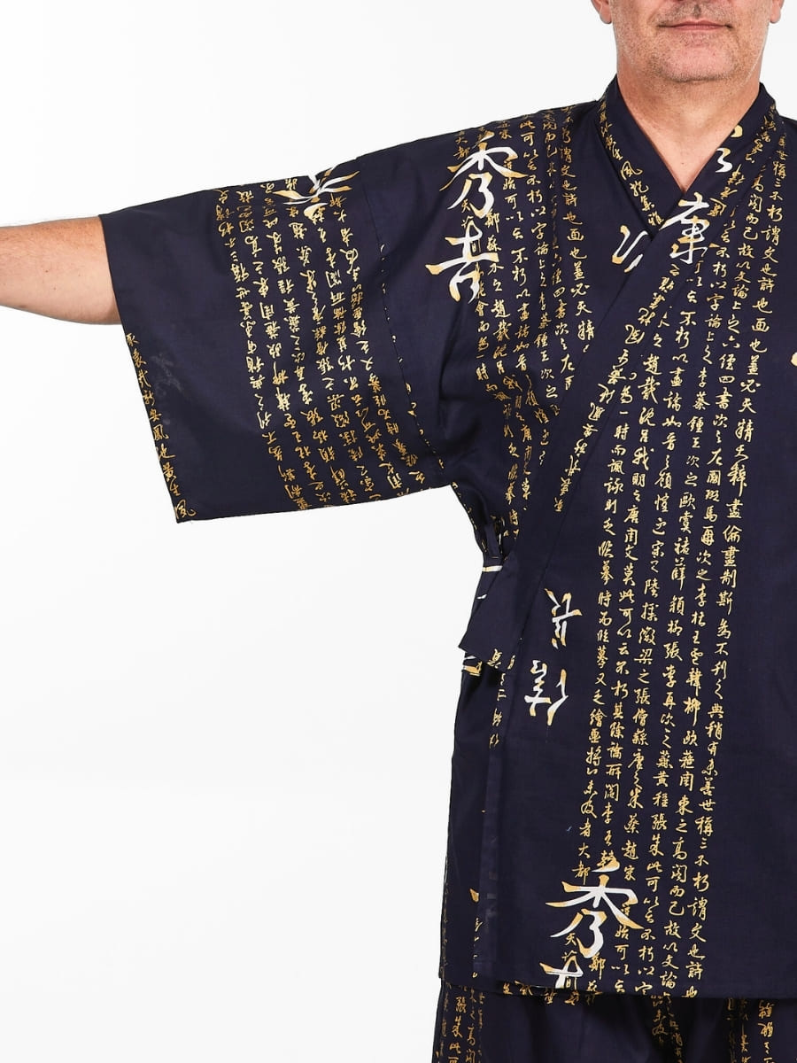 Jinbei Uomo Kanji Giapponese