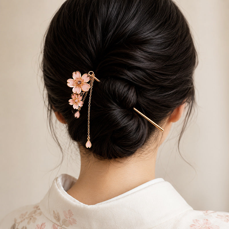Kanzashi Giapponese - Fiori Sakura